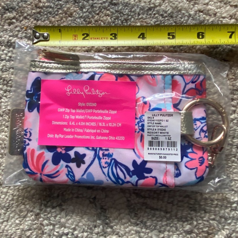 NWT Zip Top Wallet - Party Like a Lobstar